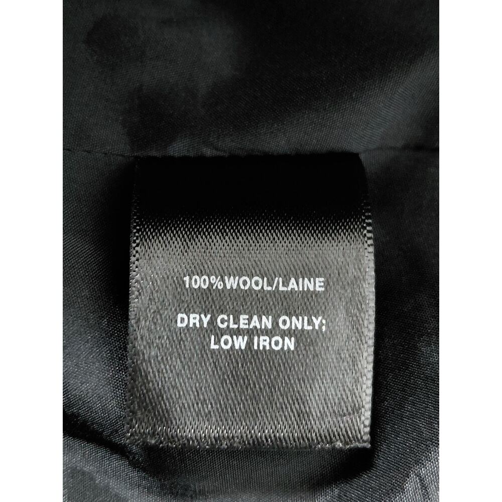 LAFAYETTE 148 NEW YORK Wool Skirt Black Solid Lined Size 4 - Picture 6 of 10